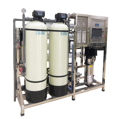 Boiler 1000LPH Reverse Osmosis Well Water RO System Desalination Saltwater Filter Machine Pure/Industrial/Potable Brackish Purifier