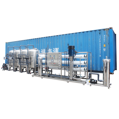 10000LPH Hotels Mobile RO Equipment 14T/H Water Purifier System Mobile Water Purifier Unit Reverse Osmosis Desalination System